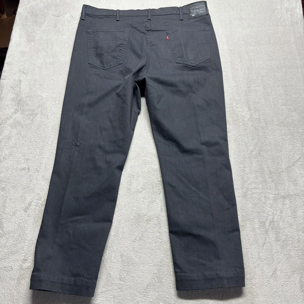 Levis 541 Athletic Taper Stretch Denim Jeans 42x31 Stealth Gray